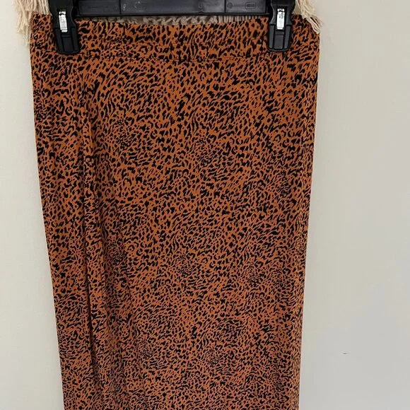 Amazon Essentials Skirts Womens Pullon Animal Print Knit Midi